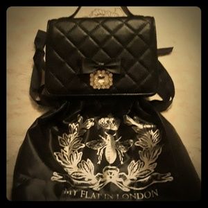 🖤MY FLAT IN LONDON BLK WESTMINSTER LUXURY HANDBAG